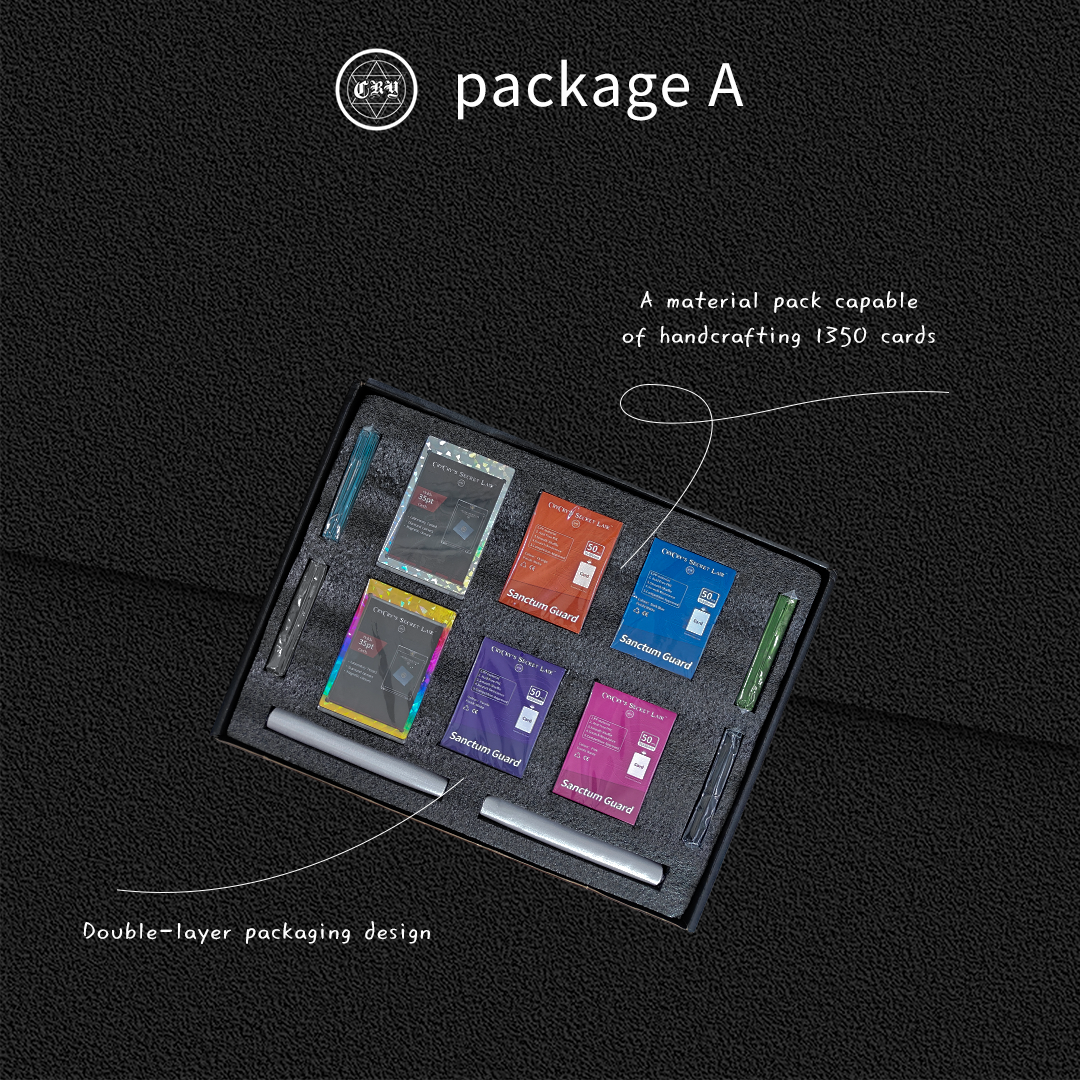 Contains materials capable of producing 1350 cards (including Rainbow Foil)