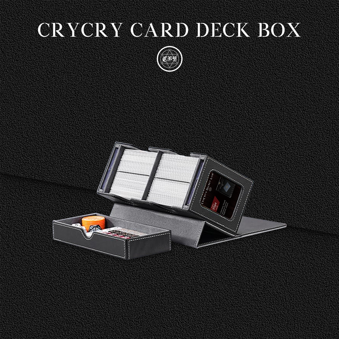 Card Deck Box with MTG Commander & MTG Deck Box with 2 Commander Display and Dice Tray