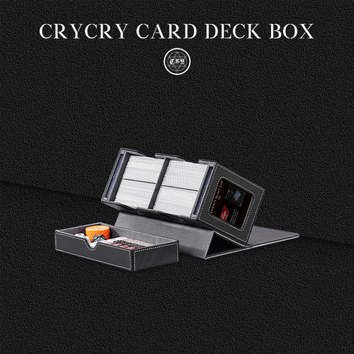 Card Deck Box with MTG Commander & MTG Deck Box with 2 Commander Display and Dice Tray