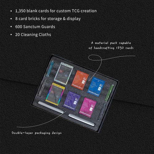 Contains materials capable of producing 1350 cards (including Rainbow Foil)